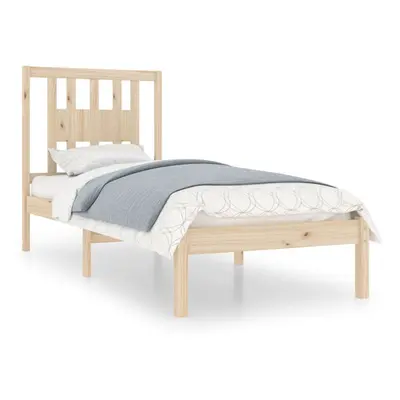 vidaXL Solid Wood Pine Bed Frame 90x200 cm Wooden Bedstead Platform Bed Frame