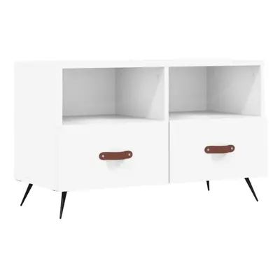 vidaXL TV Cabinet TV Unit Sideboard Media Unit TV Stand White Engineered Wood