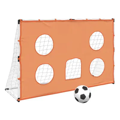 vidaXL Kids' Football Goal with Targeting Mat & Ball Football Net Soccer Goal