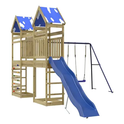 vidaXL Outdoor Playset Impregnated Wood Pine playset wooden playset