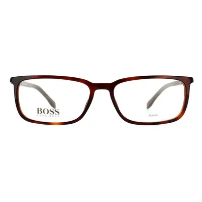 Hugo Boss Glasses Frames BOSS 0963/IT Dark Havana and Matte Grey Opal Men