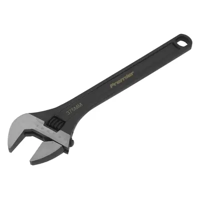 375mm Adjustable Drop Forged Steel Wrench - 41mm Offset Jaws Metric Calibration