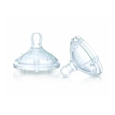 Nuby NT67693 NÃ»by Natural Touch Soft-Flex Baby Bottle Tops with Extra Slow Flow