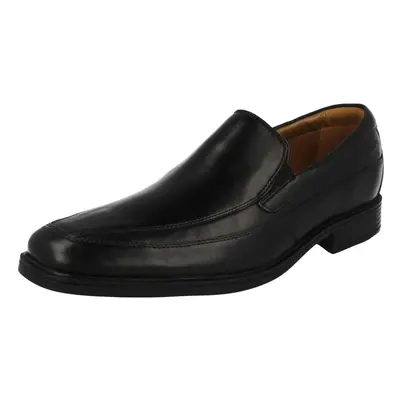 (UK 7, Black) Mens Clarks Formal Slip On Shoes Tilden Free - G Fit