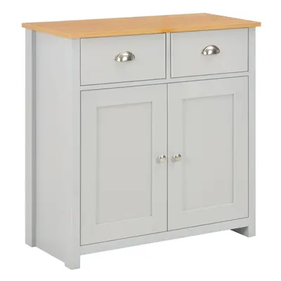 vidaXL Sideboard Grey Cabinet Organiser Storage Buffet Display Console Table