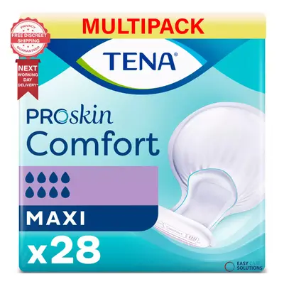 TENA Proskin Comfort Maxi - Packs of - Incontinence Pads