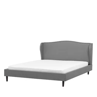 Bed COLMAR x cm (EU King Size) Fabric Grey