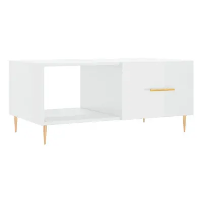 (high gloss white) vidaXL Coffee Table Tea Side Table Sofa Couch Table Sonoma Oak Engineered Woo