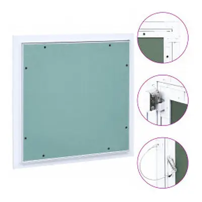 vidaXL Access Panel with Aluminium Frame and Plasterboard 400x400 mm Hatch