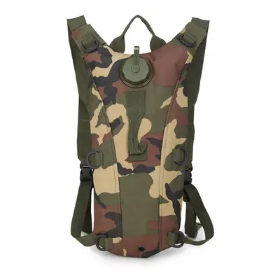 (Camouflage Green) 3L Water Bag Backpack Bike Backpack Outdoor Cycling Sports