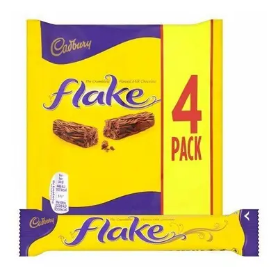 Cadbury Flake Chocolate Bar, g (Pack of 4)