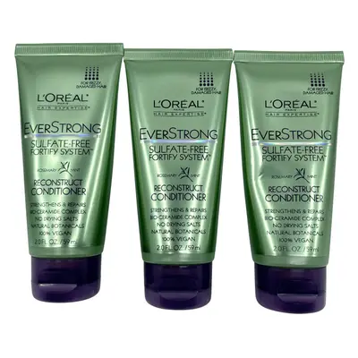 L'Oreal Everstrong Sulfate Free Conditioner Frizzy & Damaged Hair OZ Set of