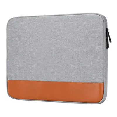 (Grey) 15.6 inch Laptop Bag Waterproof Large Capacity Simple Casual Laptop Sleeve Bag