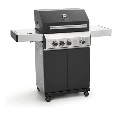 (Without Cover) CosmoGrill 3+1 Premium Black Gas BBQ with Searer