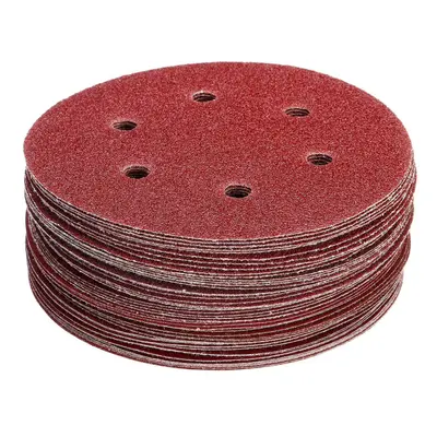 50pcs 150mm Holes Sanding Disc Grit Sand Paper Abrasive Tool