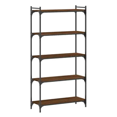 (brown oak, x x cm) vidaXL Bookcase Bookshelf Storage Cabinet Rack Book Shelf Engineered Wood