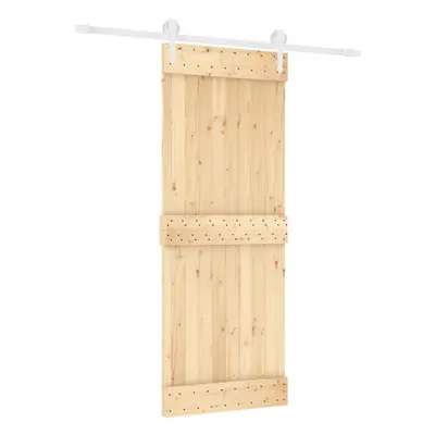 vidaXL Sliding Door with Hardware Set Interior Door Barn Door Solid Wood Pine