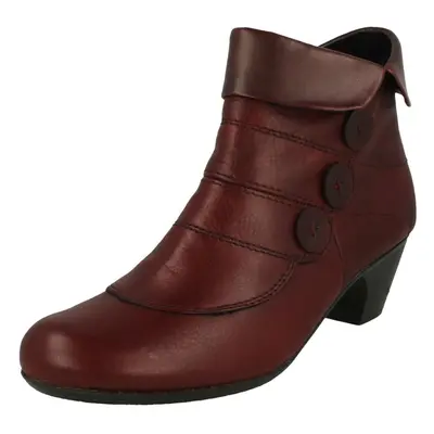 (UK 3.5, Red) Ladies Rieker Ankle Boots