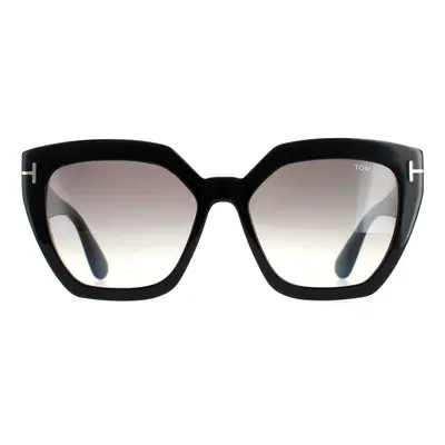 Tom Ford Sunglasses FT0939 Phoebe 01B Shiny Black Smoke Gradient