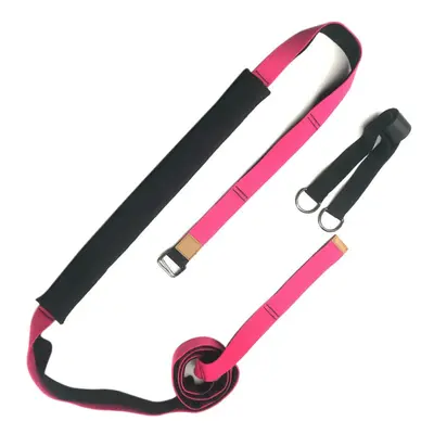 (Rose) 350cm Stretching Band Adjustable Training Belt Back Bend Strap Assist for Home Fitness Bo