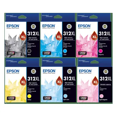 GENUINE Original Epson 312XL Colours Ink Cartridge Toner XP-8500 XP-15000