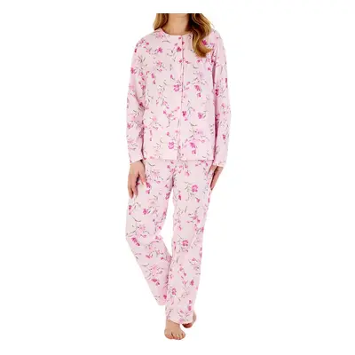 (Pink, 24/26) Slenderella PJ88110 Women's Floral Cotton Pyjama Set