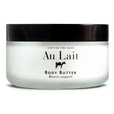 Scottish Fine Soaps Au Lait Body Butter Oz In glass Jar From Scotland