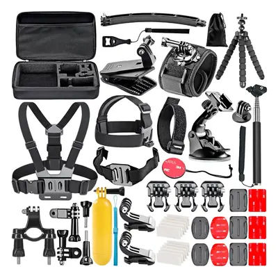 Neewer 50-In-1 Accessory Kit for GoPro Hero 5 3+ 2 Hero Session Black AKASO EK7000 Apeman SJ4000