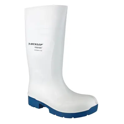 (43 EUR, White) Dunlop Food Multigrip Safety Wellington Boots