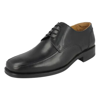 (UK 6, Black) Mens Loake Sussex Leather Lace Up Shoes With Dual Fitting - F Fit