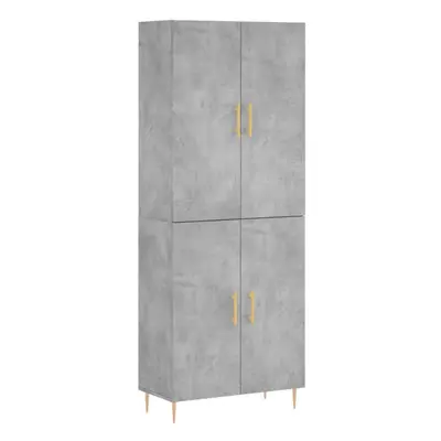 (concrete grey, doors) vidaXL Highboard Sideboard Storage Cabinet Side Cabinet White Engineered 