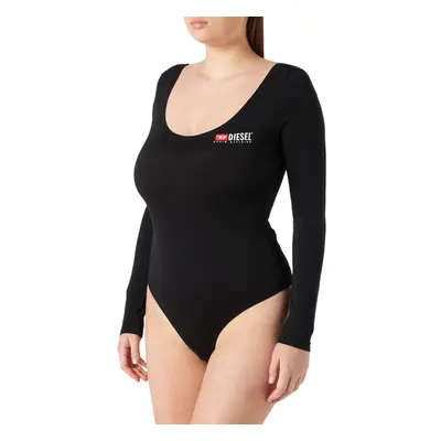 (Black, L) Diesel UFTK-BODY-LS-UW Womens Bodysuits