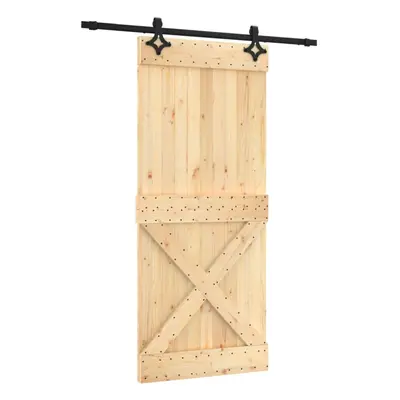 vidaXL Sliding Door with Hardware Set Interior Door Barn Door Solid Wood Pine