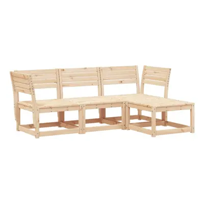 (natural pine) vidaXL Garden Lounge Set Piece Outdoor Lounge Set Sofa Set Solid Wood Pine