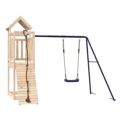 (solid pinewood) vidaXL Outdoor Playset Wooden Playground Set Kids Swing Set Solid Wood Douglas