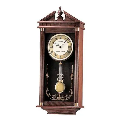 Seiko QXH107B Westminster/Whittington Dual Chime Wall Clock with Pendulam