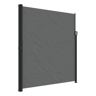 vidaXL Retractable Side Awning Outdoor Privacy Screen Anthracite 220x300 cm