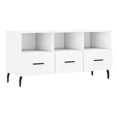 vidaXL TV Cabinet TV Unit Sideboard Media Unit TV Stand White Engineered Wood