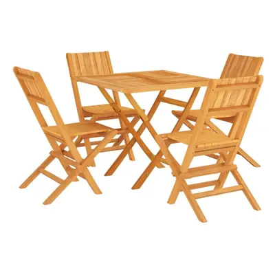 (square, without armrest) vidaXL Garden Dining Set Outdoor Table and Chairs Piece Solid Wood Tea