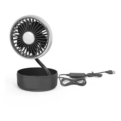 (Black, Solo) Mini Electric Cooling Fan Speed Blade Rotatable USB Air Fan Car Fan Outdoor Travel