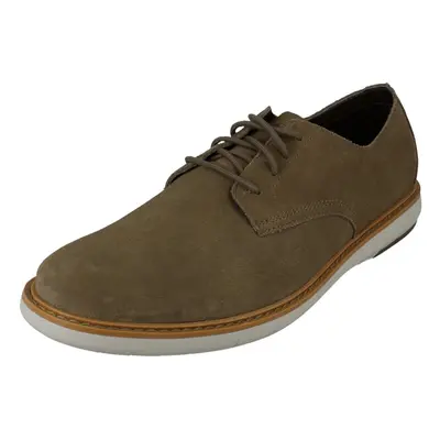 (Green, UK 7) Mens Clarks Casual Lace Up Shoes Draper Lace - G Fit