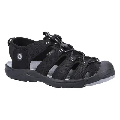 (12 UK, Black) Cotswold Mens Marshfield Recycled Sandals