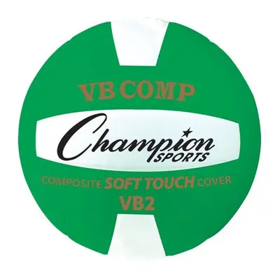 Champion Sports VB2GN 8.25 in. VB Pro Comp Series Volleyball, Green & White