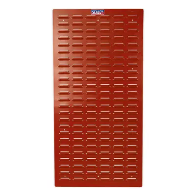 2 PACK - x 1000mm Red Louvre Wall Mounted Storage Bin Panel - Warehouse Tray