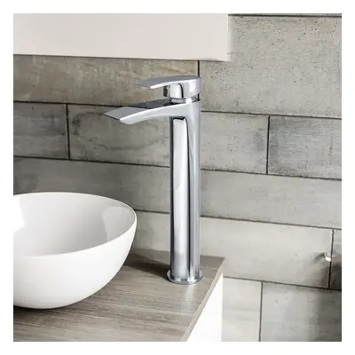 Libra High Rise Basin Mono Mixer Tap Chrome Bathroom