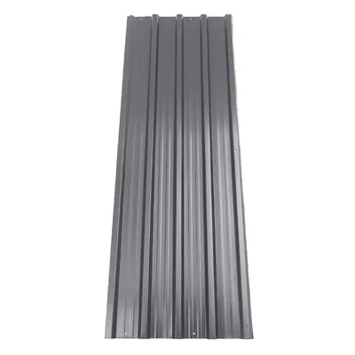 115cm x 45cm W Steel Corrugated Panels Roofing Sheet Grey, Set of