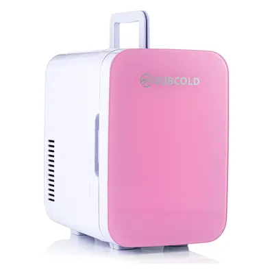 (Pink) Mini Fridge & Warmer | 6L Capacity | Small, Portable & Quiet | AC USB Power Compatible (P