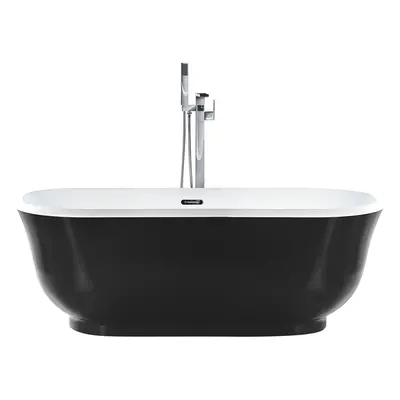 Freestanding Bath x cm Black TESORO