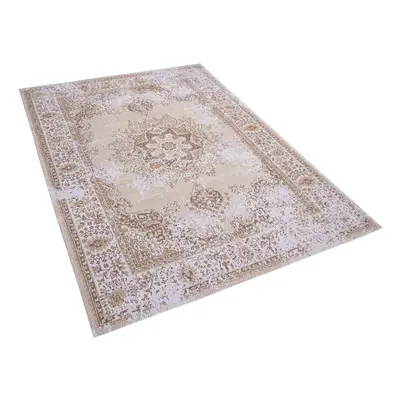 Vintage Area Rug x cm Beige ALMUS