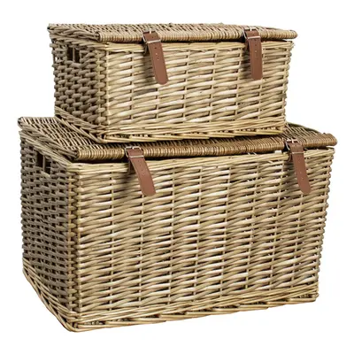 S/2 Wicker Hamper Large and Small